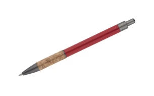 Caneta esferográfica KUBOD - Vermelho