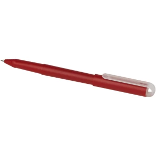 Caneta de gel de plástico PET reciclado - Vermelho