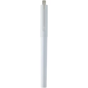 Caneta de gel de plástico PET reciclado - Branco