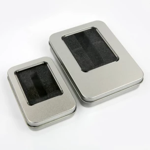 Caixa metálica para pen drive grande