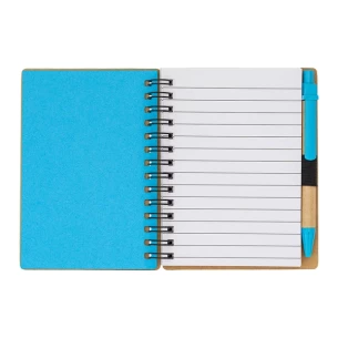 Bloco de notas simples Smile - Azul