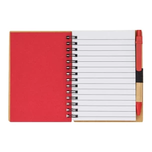 Bloco de notas simples Smile - Vermelho