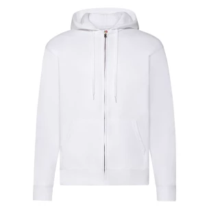 Camisola com capuz com fecho de correr FOTL - Branco