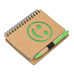 Bloco de notas simples Smile - Verde