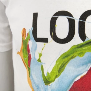 T-shirt para criança FOTL ValueWeight - Branco