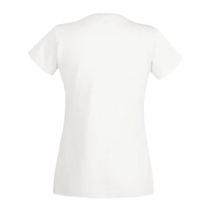 T-Shirt FOTL Lady-Fit Valueweight - Branco