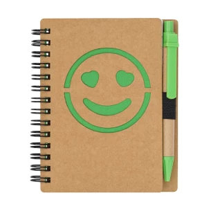Bloco de notas simples Smile - Verde