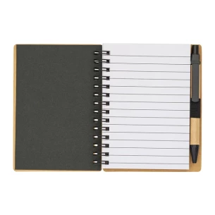 Bloco de notas simples Smile - Preto