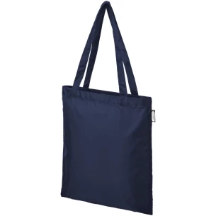 Saco de compras de plástico reciclado Sai - Azul marinho