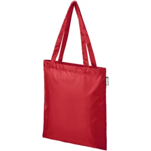 Saco de compras de plástico reciclado Sai - Vermelho