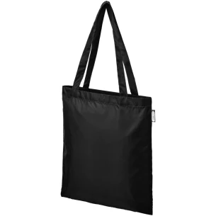 Saco de compras de plástico reciclado Sai - Preto