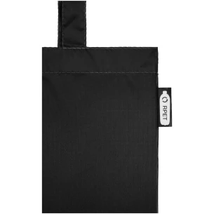 Saco de compras de plástico reciclado Sai - Preto