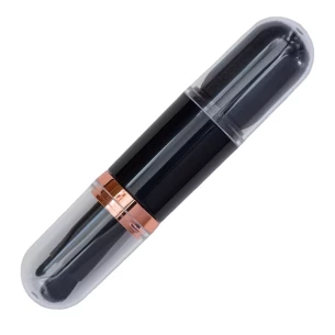 Pincéis de maquilhagem no estojo Bella - Preto
