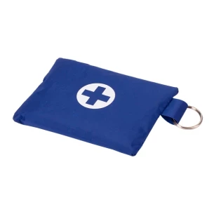 Kit básico de primeiros socorros para viagem - Azul