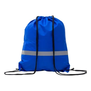 Saco de desporto com fita reflectora - azul