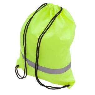 Saco de desporto com fita reflectora - amarelo
