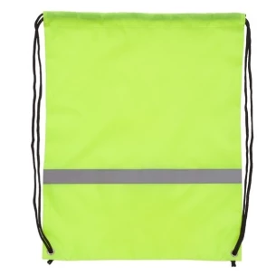 Saco de desporto com fita reflectora - amarelo
