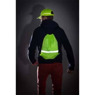 Saco de desporto com fita reflectora - amarelo