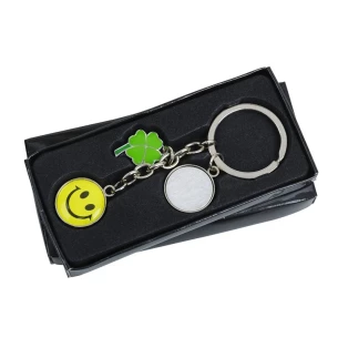 Porta-chaves de metal Luck - Prata
