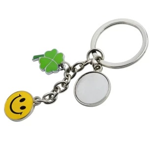 Porta-chaves de metal Luck - Prata