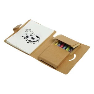 Conjunto de colorir Happy - Castanho