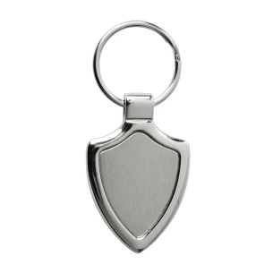 Porta-chaves de metal com emblema - Prata