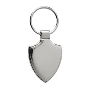 Porta-chaves de metal com emblema - Prata