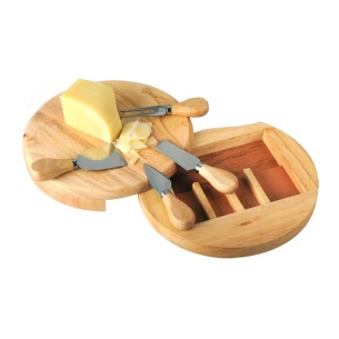 Conjunto de queijo Roma - Castanho