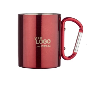 Caneca CAMP com mosquetão - Vermelho
