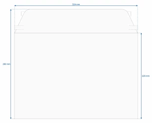 Envelope de correio de cartão - Branco
