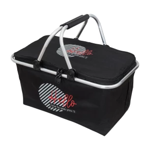 Cesto de piquenique com isolamento Huron - Preto