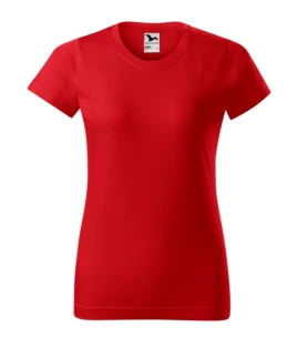 T-Shirt básica para mulher - Vermelho