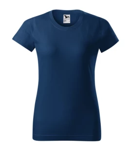 T-shirt básica para senhora - Azul escuro