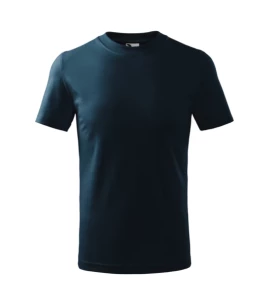 T-Shirt básica para criança - Azul marinho