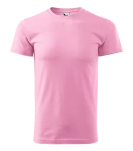T-shirt básica para homem - Rosa claro