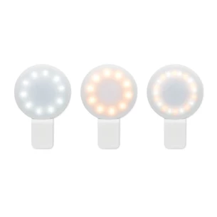 Luz LED para selfies com clip - PINNY- branco