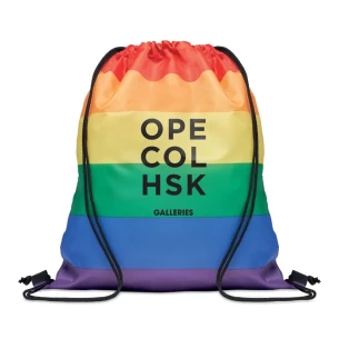 Saco de compras arco-íris BOW - multicolorido