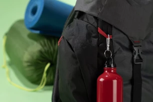 Frasco de alumínio TREKO 500 ml - Vermelho