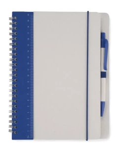 Bloco de notas com linha e caneta REGALI - Azul marinho