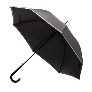 Guarda-chuva com fita reflectora Refu - Preto