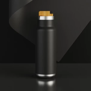 Garrafa térmica Horten 530 ml - Preto