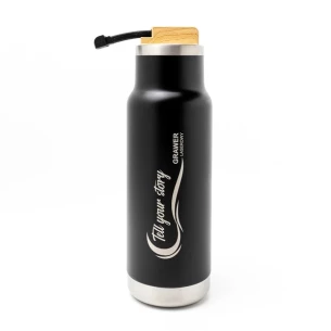 Garrafa térmica Horten 530 ml - Preto