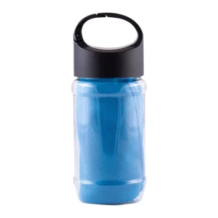 Toalha refrescante em garrafa Feel cool - Azul