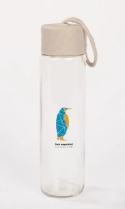 Frasco de vidro SKINNY 350 ml - Natural