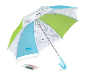 Guarda-chuva para colorir KIDDI com marcadores