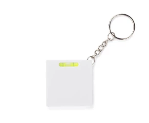 Porta-chaves com fita métrica RIZO 1 m - Branco