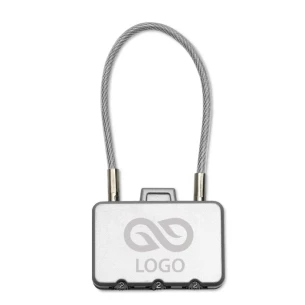 Cadeado para bagagens. - THREECODE - prata mate