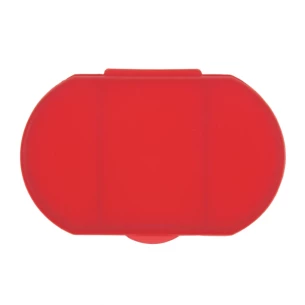 Recipiente para comprimidos Morr com 3 compartimentos - Vermelho