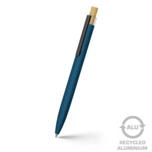 Caneta de alumínio reciclado Randall - Azul marinho
