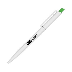 Caneta esferográfica Roma White - Verde